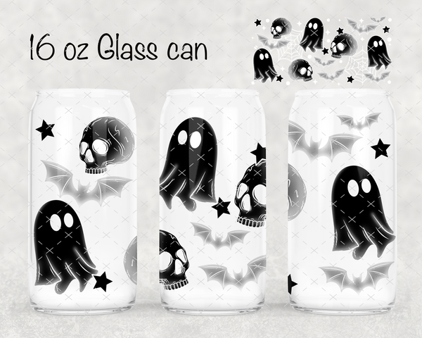 Monochrome Spooky UV Cup Wrap