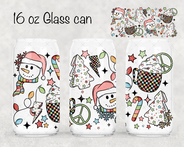 Checker Christmas UV Cup Wrap