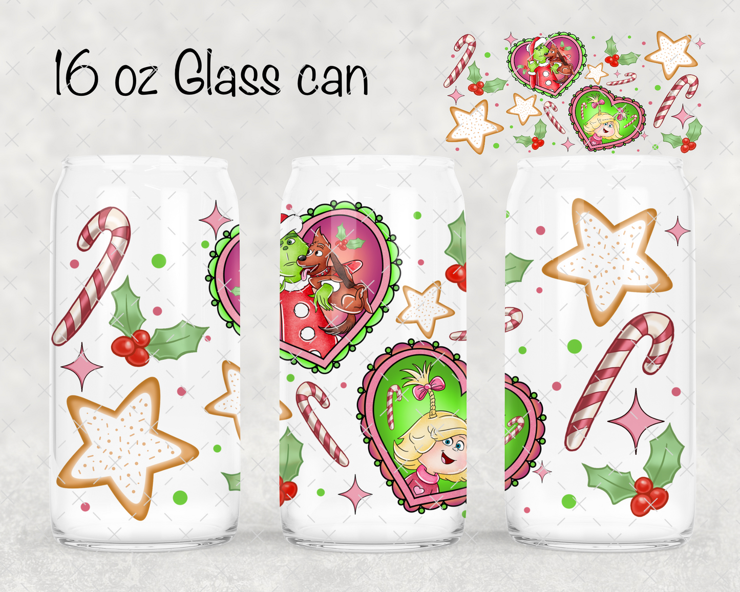 Green Guy Christmas UV Cup Wrap