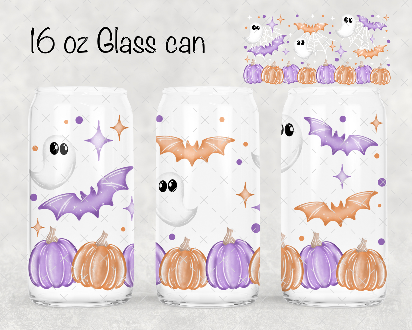 Ghostie Pumpkins UV Cup Wrap