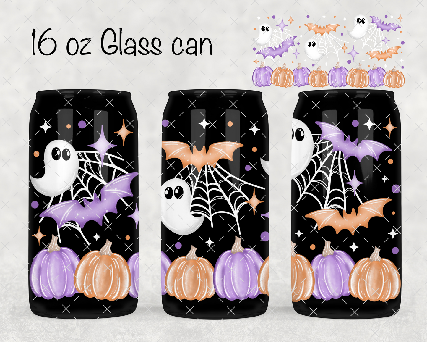 Ghostie Pumpkins UV Cup Wrap