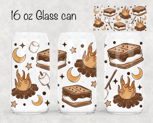 Smores Camping UV Cup Wrap