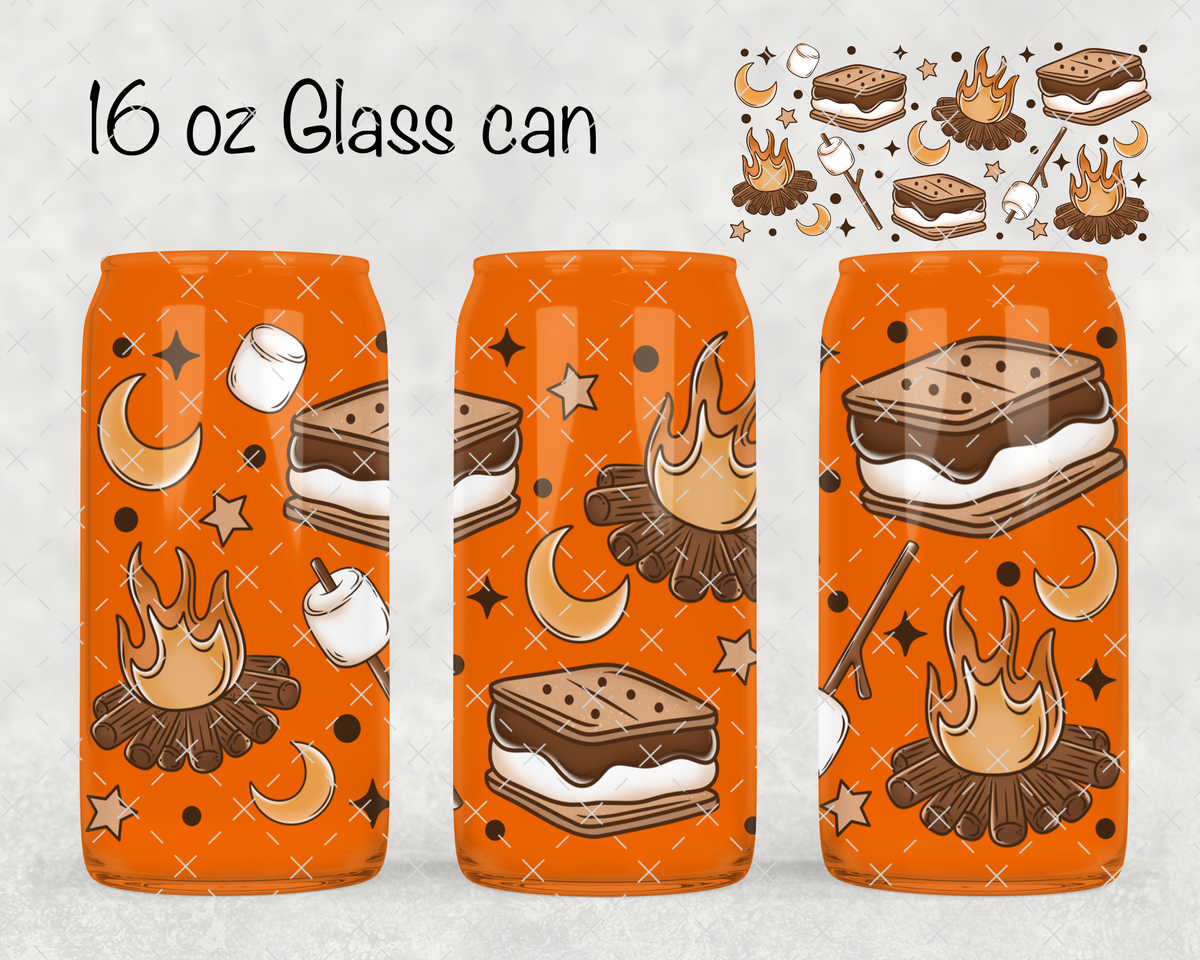Smores Camping UV Cup Wrap