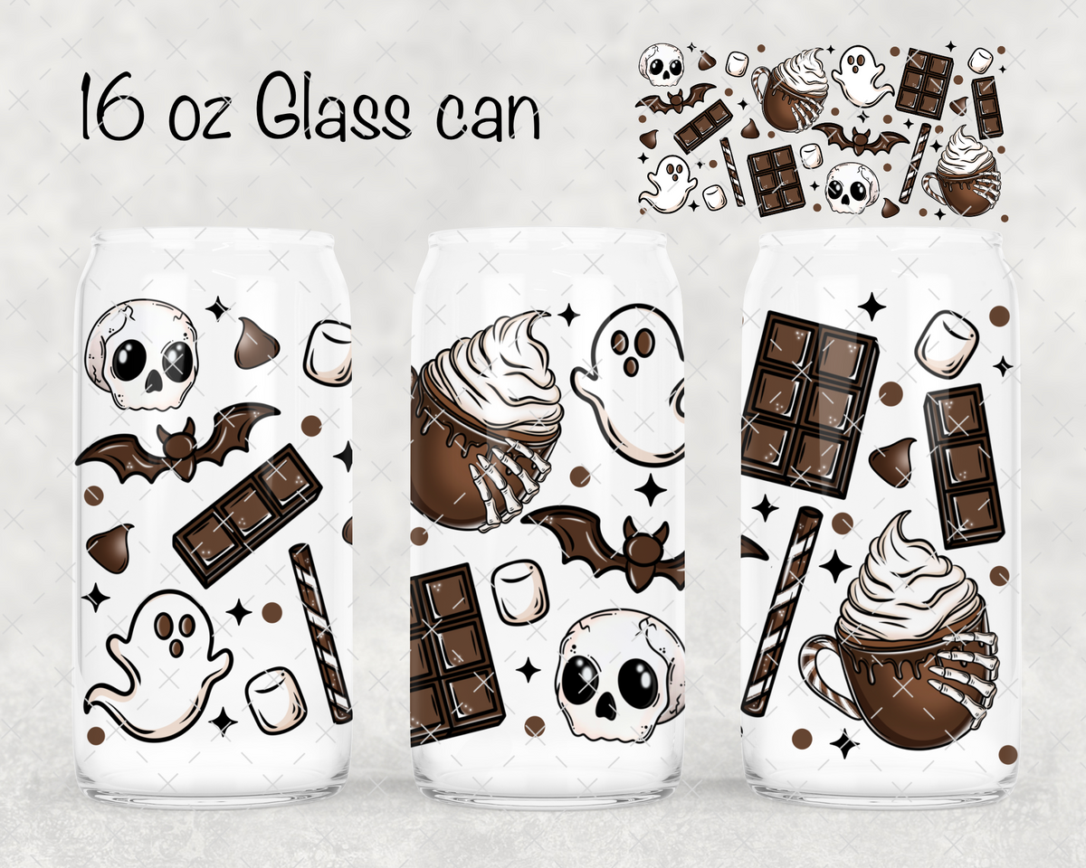 Ghostie Hot Cocoa UV Cup Wrap