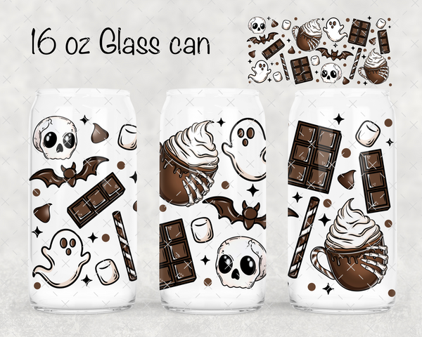 Ghostie Hot Cocoa UV Cup Wrap