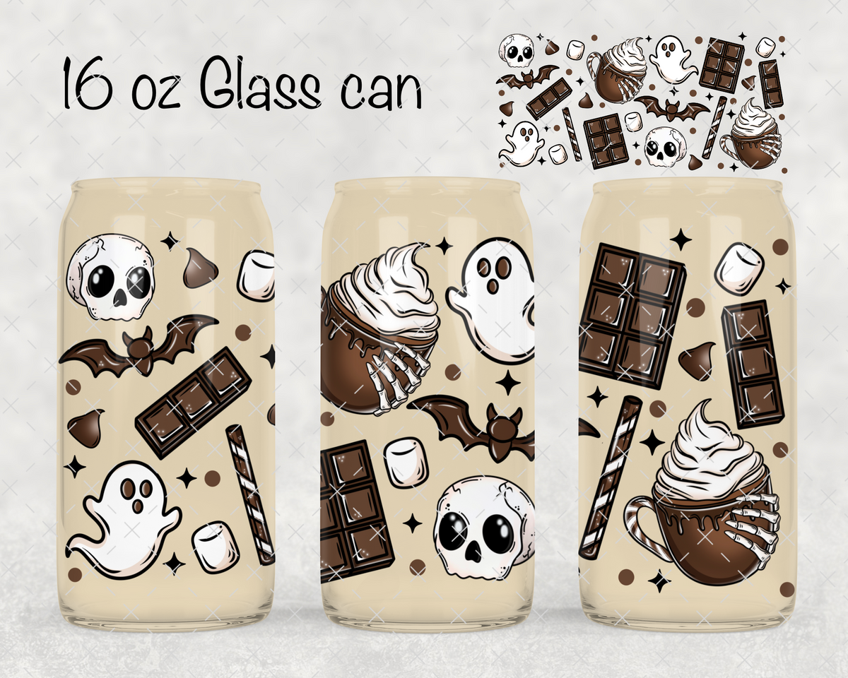 Ghostie Hot Cocoa UV Cup Wrap