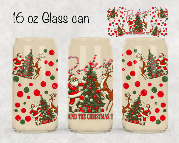 Rockin Around Santa/Reindeer UV Cup Wrap