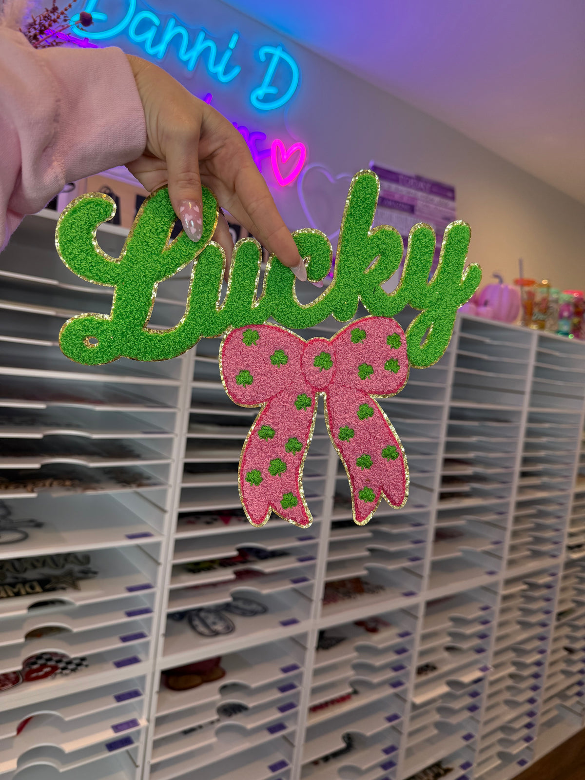 Lucky Coquette Chenille Patch