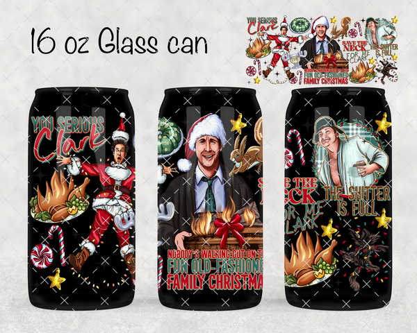 Old Fashioned Family Christmas UV Cup Wrap