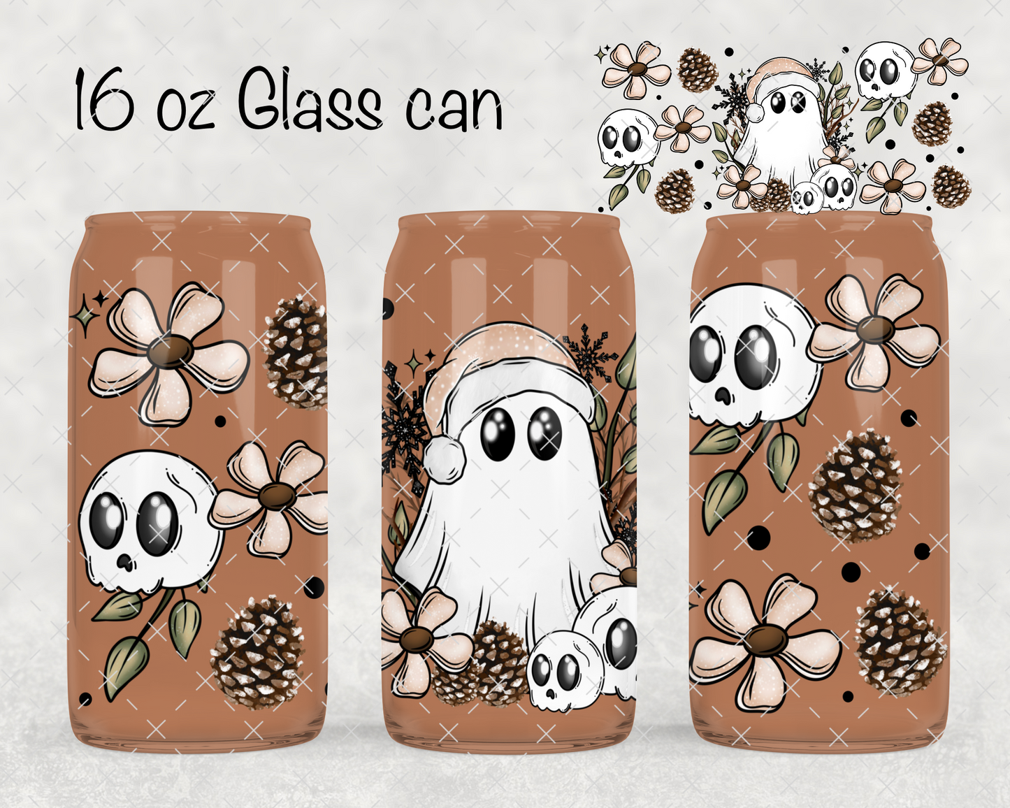 Winter Cottagecore Ghostie UV Cup Wrap