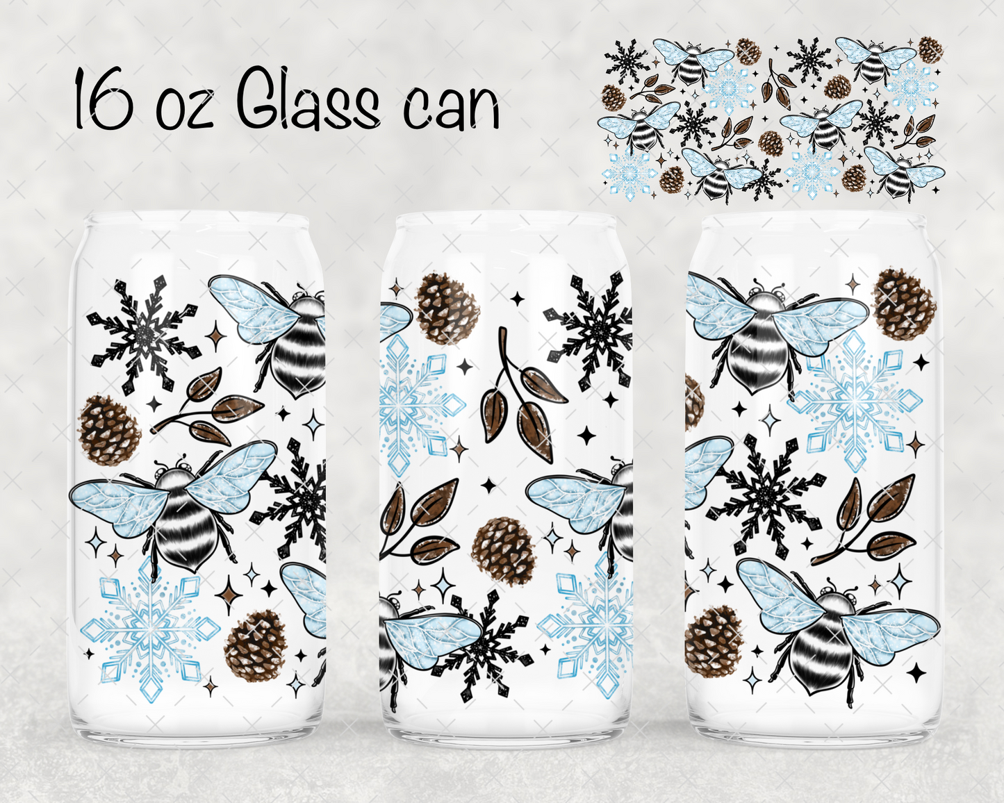 Winter Bees UV Cup Wrap