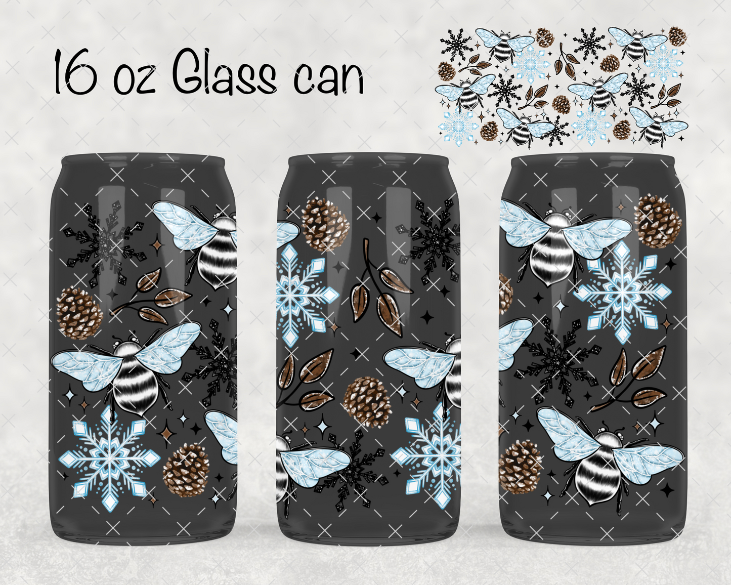 Winter Bees UV Cup Wrap