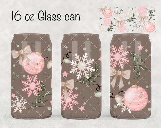 Pink Christmas UV Cup Wrap