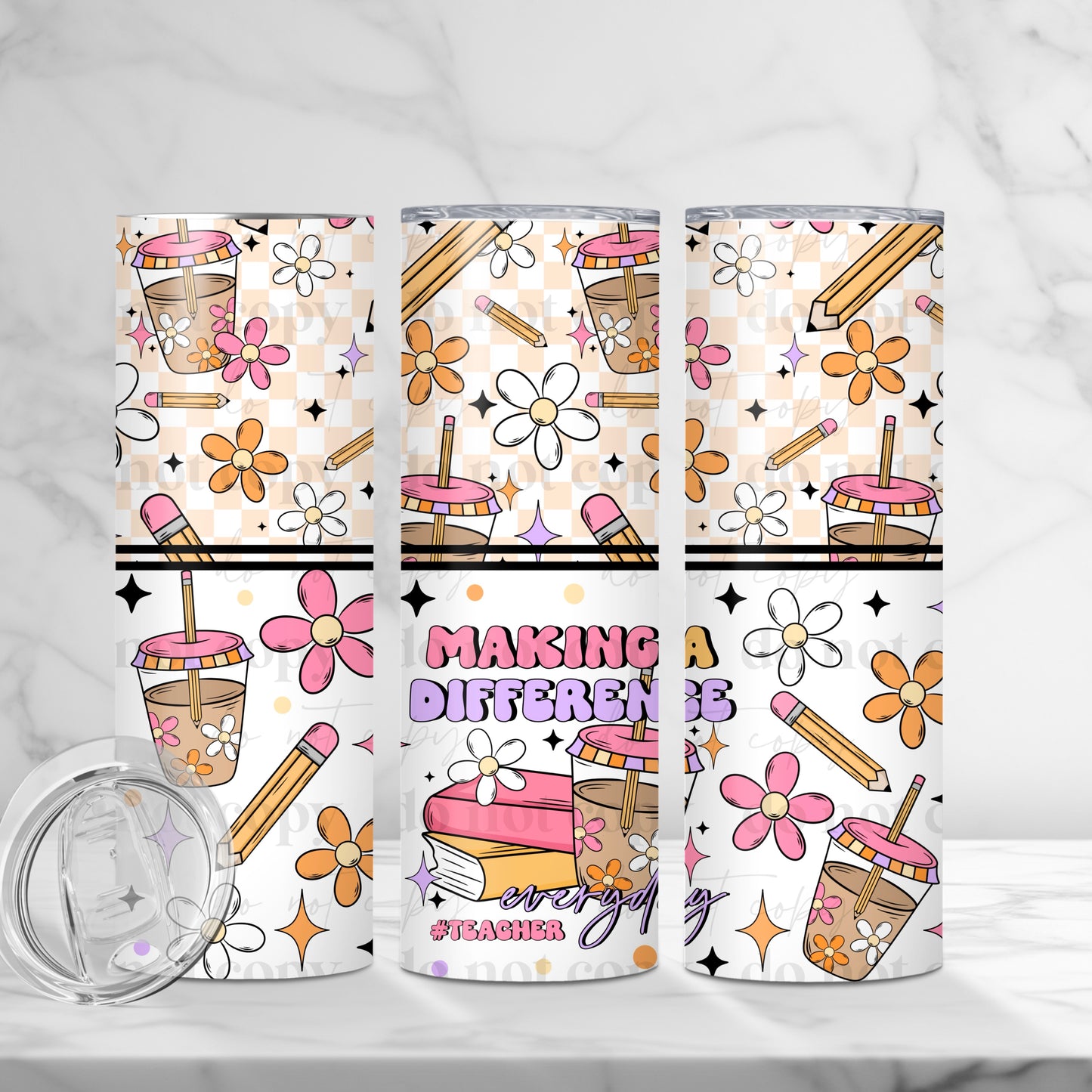 Making A Difference sublimation tumbler wrap