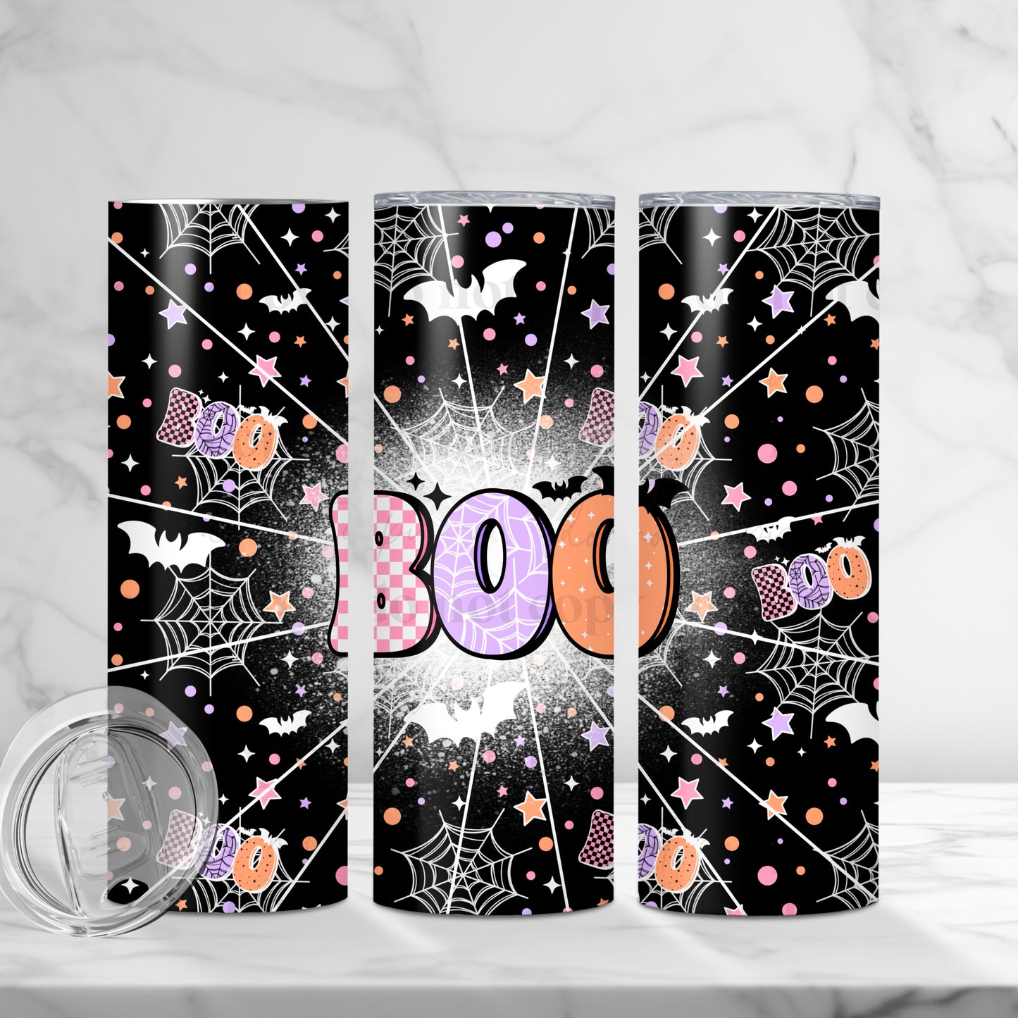 Boo sublimation tumbler wrap