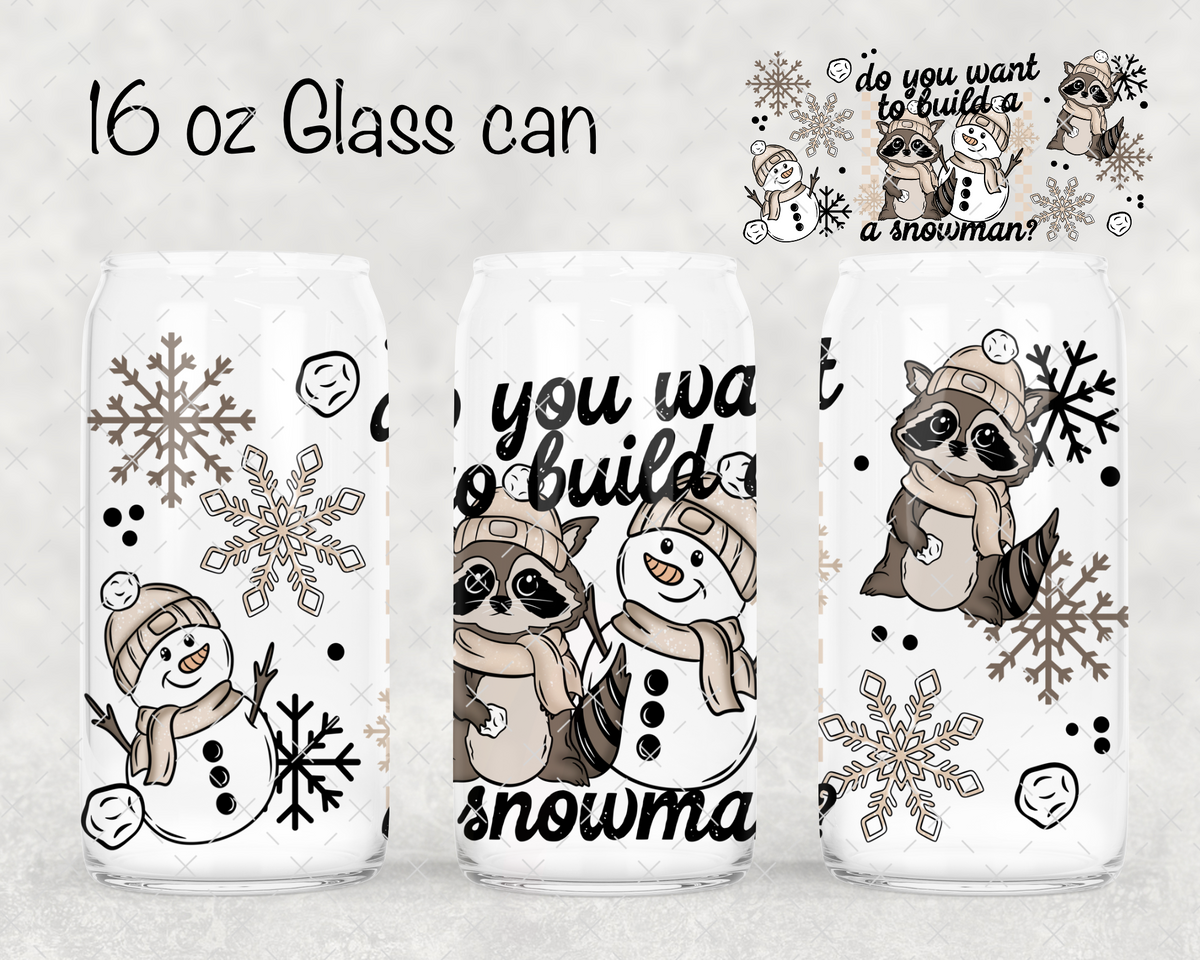 Build A Snowman Friends UV Cup Wrap