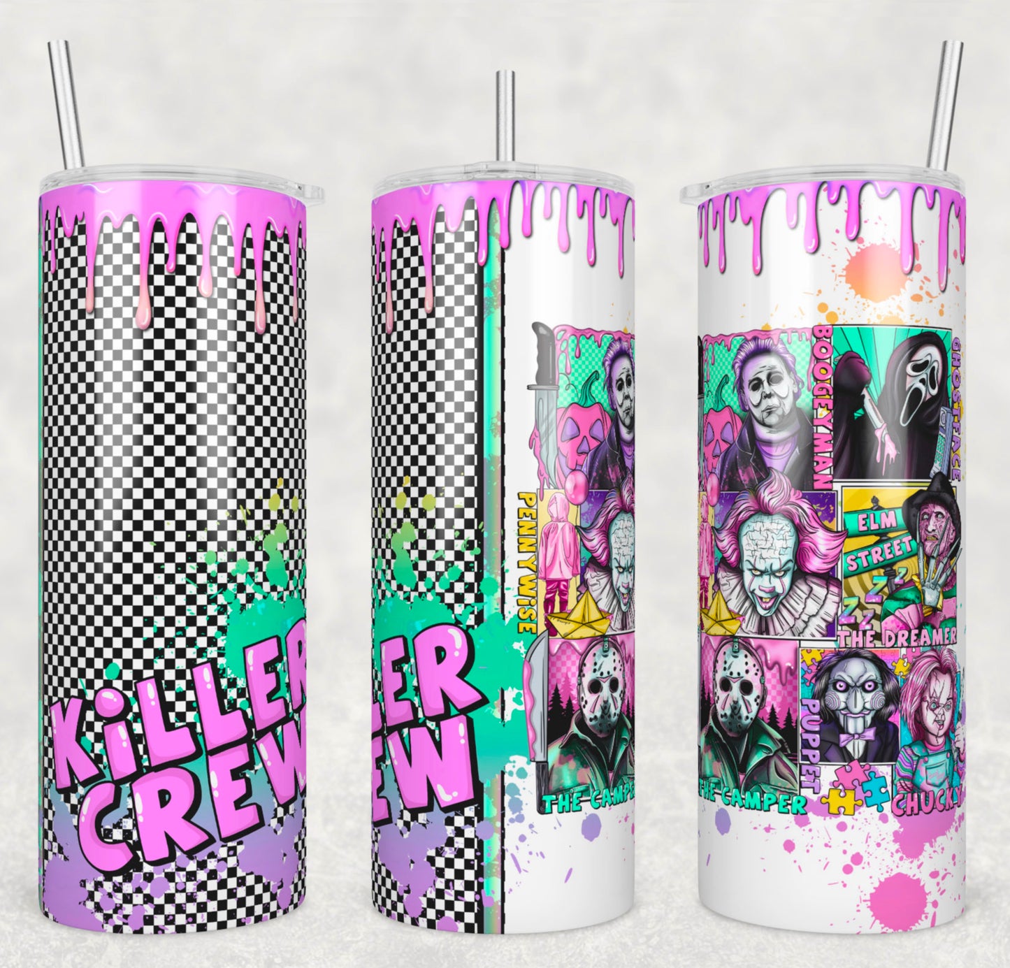 Killer crew sublimation tumbler wrap