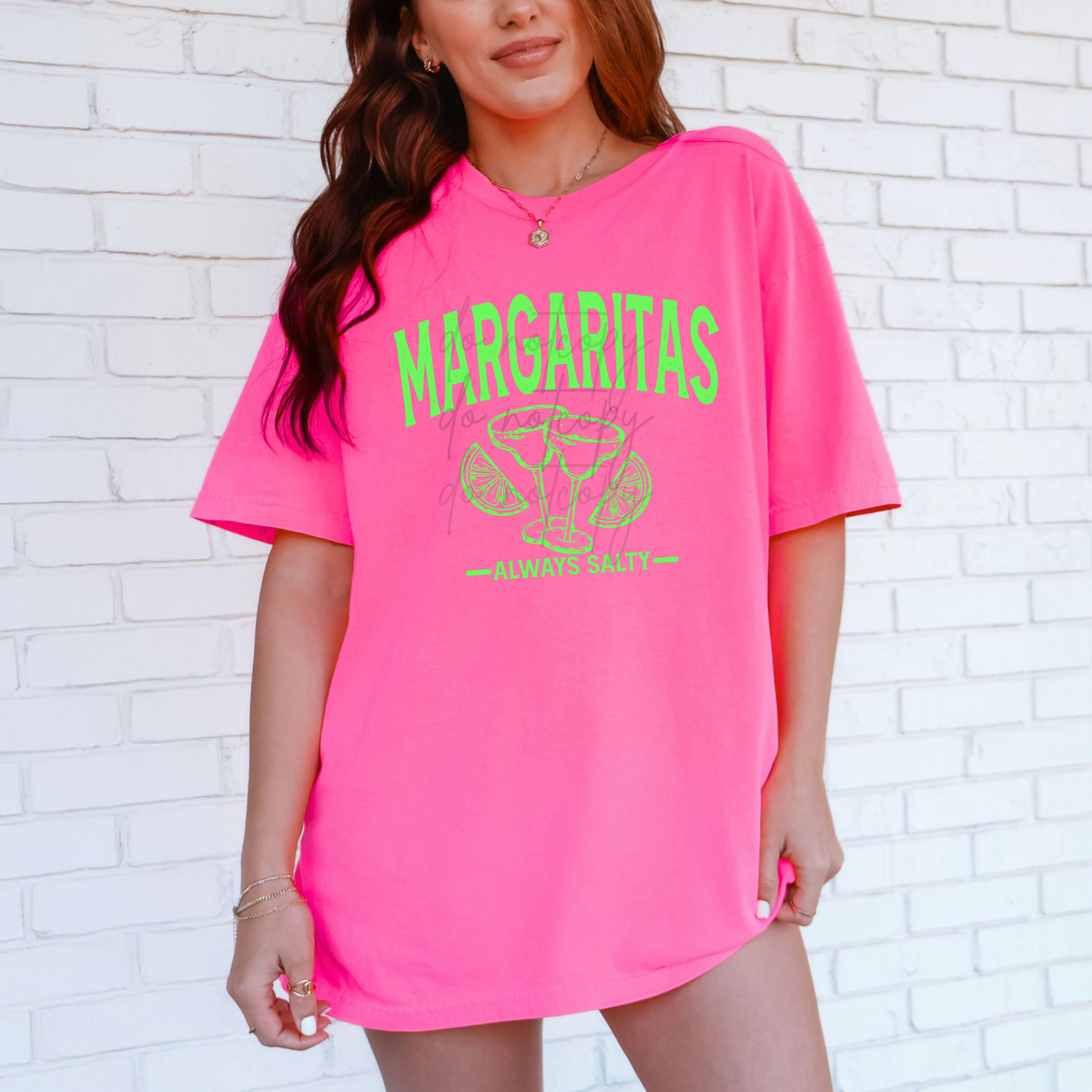 Margarita Single Color  *LIME GREEN INK* Single Color Screen Print Transfer