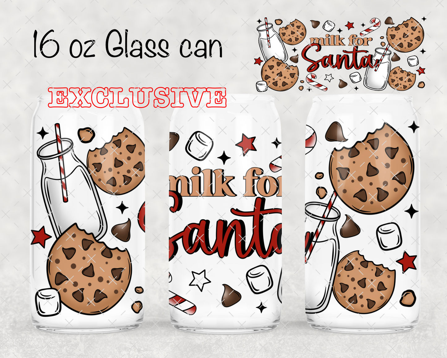 **EXCLUSIVE** Milk For Santa UV Cup Wrap