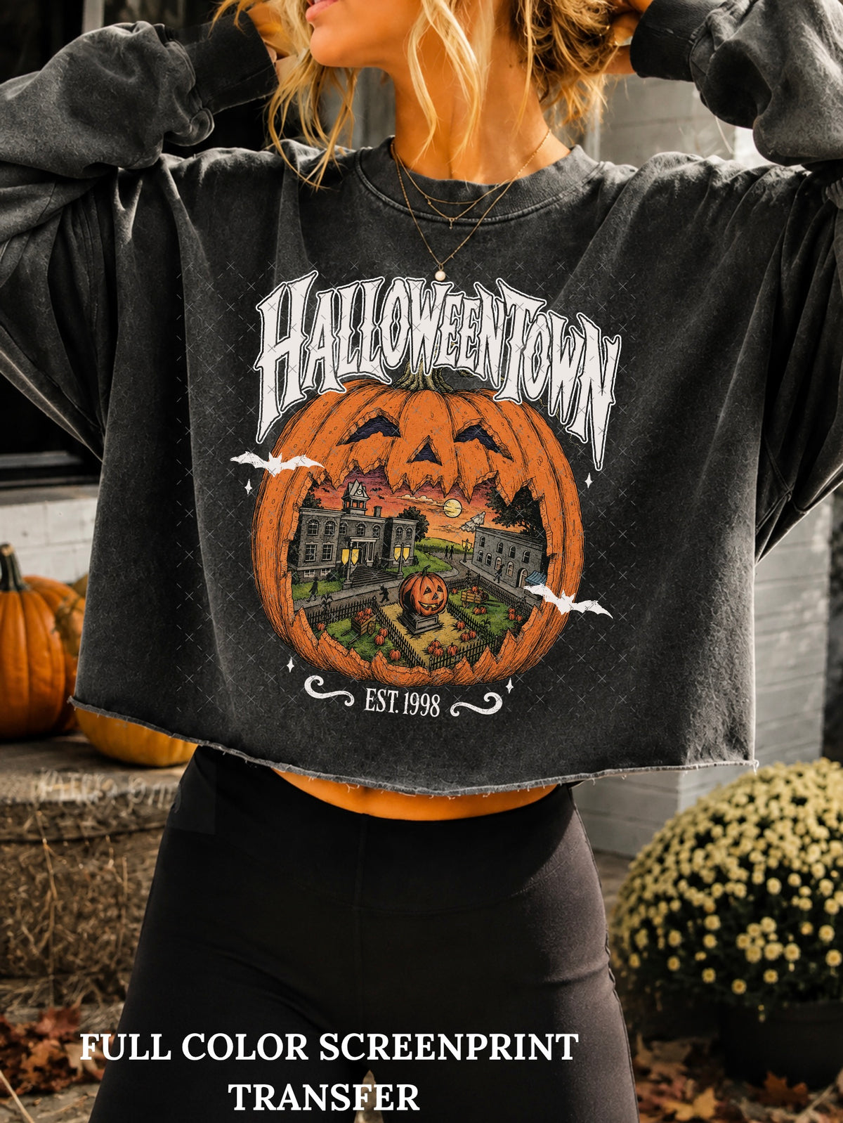 Halloweentown-Clear Film Screen Print