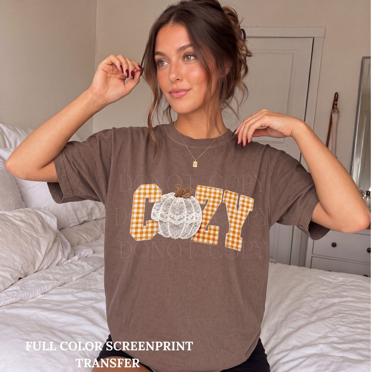 Plaid Cozy -Clear Film Screen Print