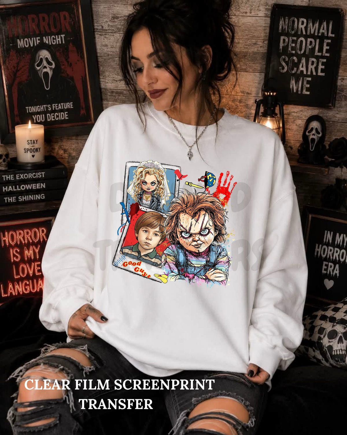Chuck- Clear Film Screen Print