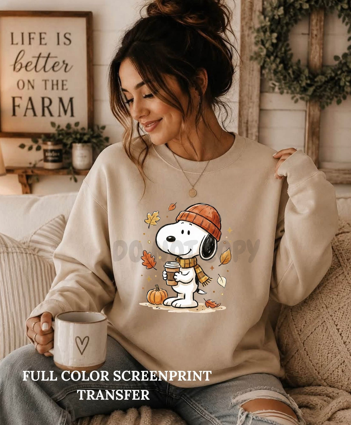 Fall Snoop - Clear Film Screen Print