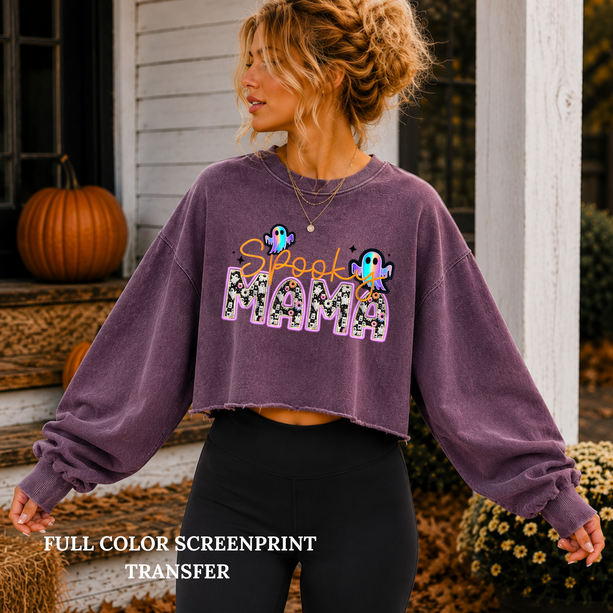Spooky Mama -Clear Film Screen Print