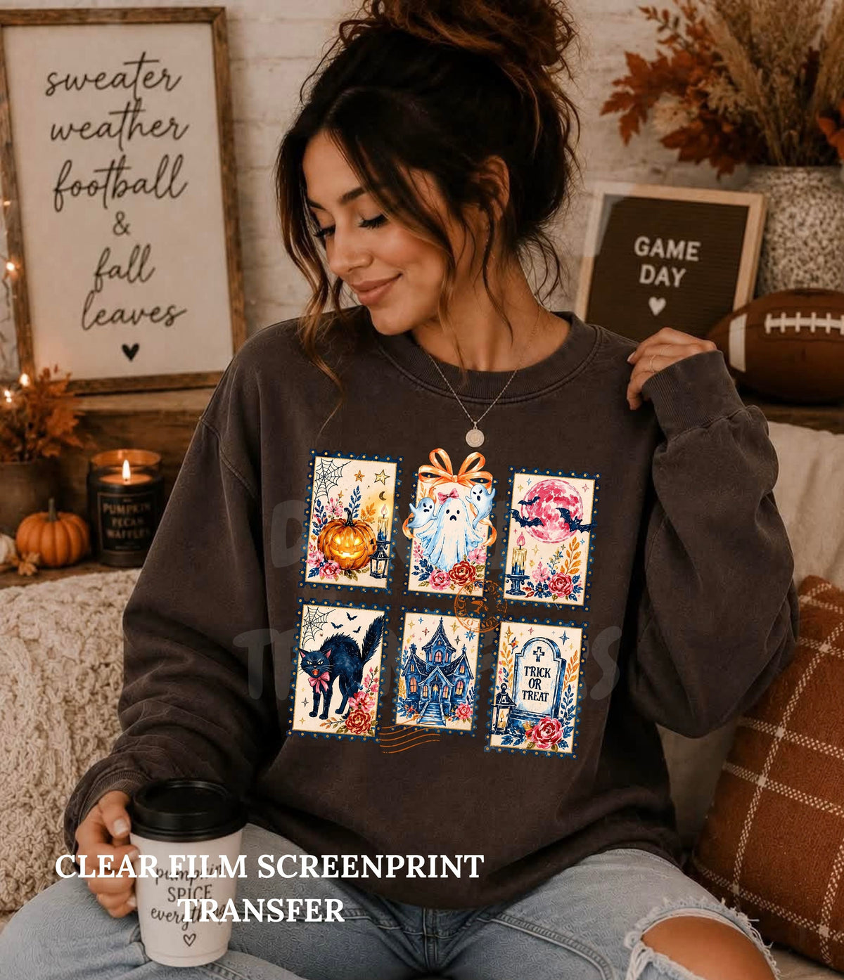 Spooky Stamps- Clear Film Screen Print