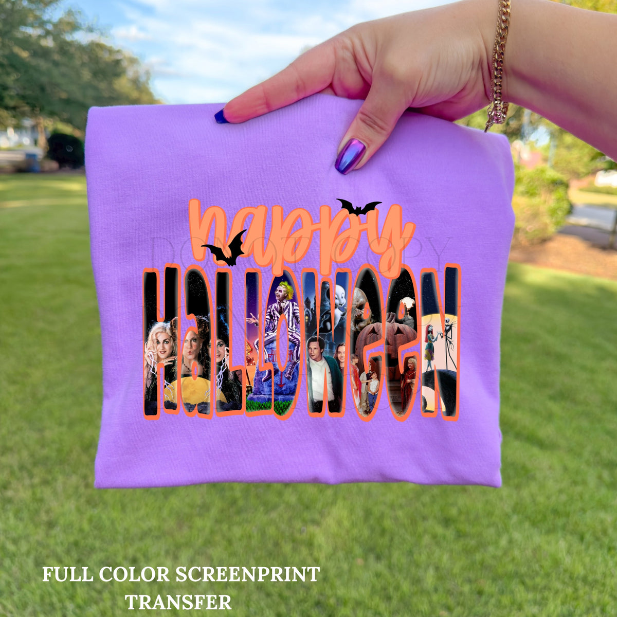 Happy Halloween-Clear Film Screen Print