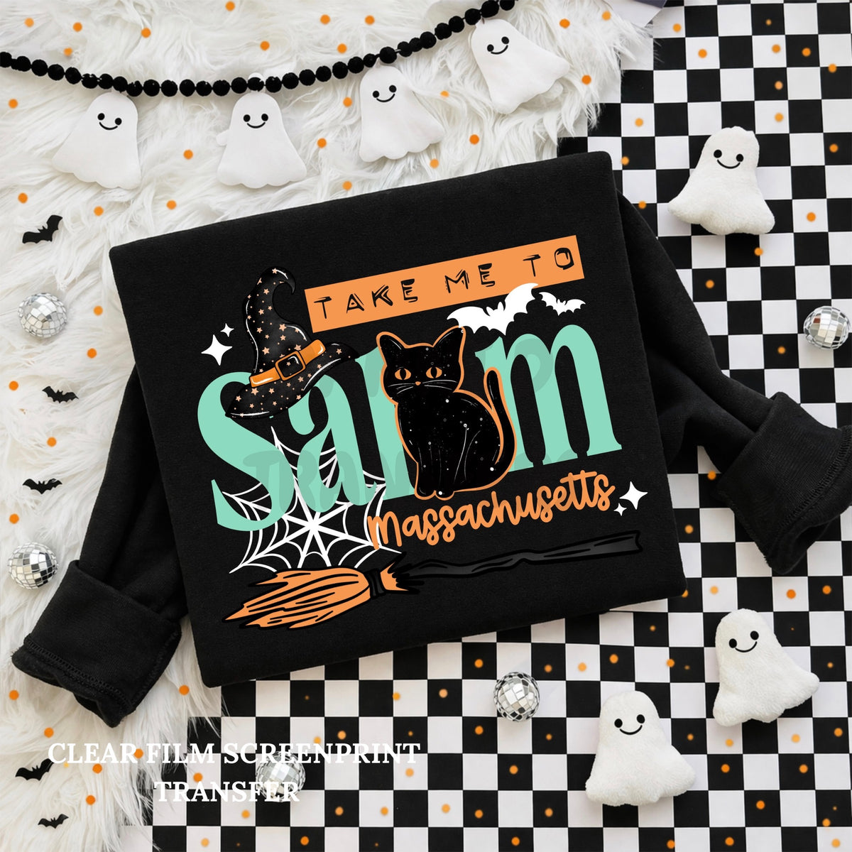 Take Me To Salem- Clear Film Screen Print
