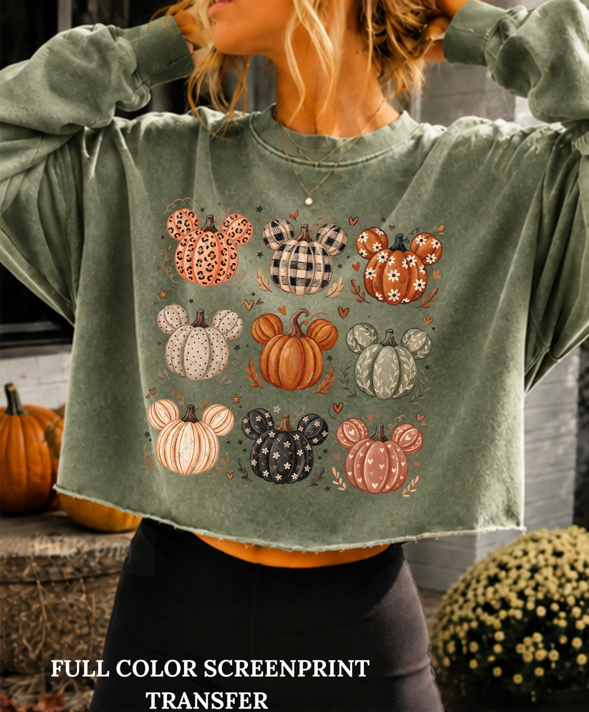 Mouse Pumpkins -Clear Film Screen Print