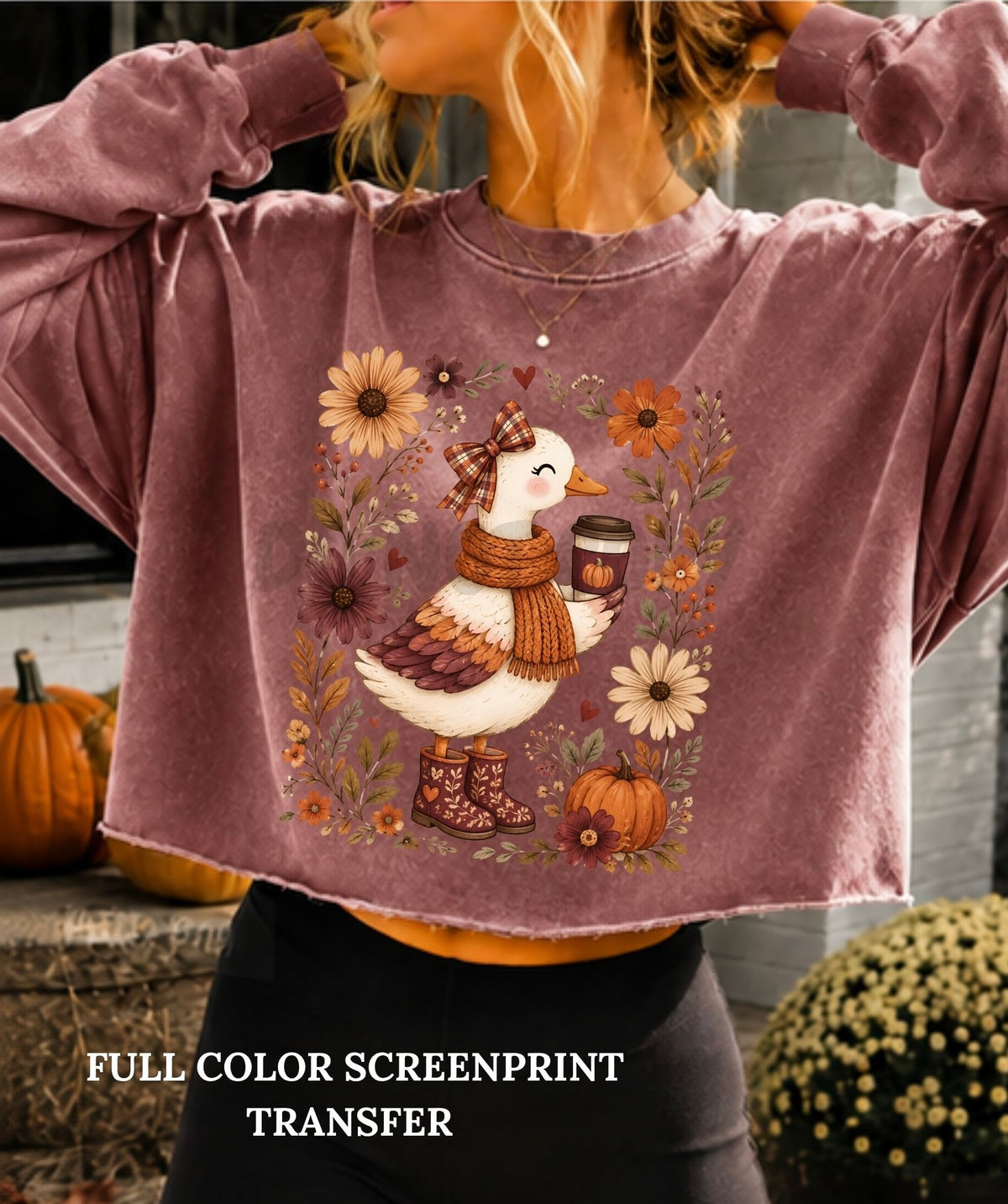 Fall Goose -Clear Film Screen Print