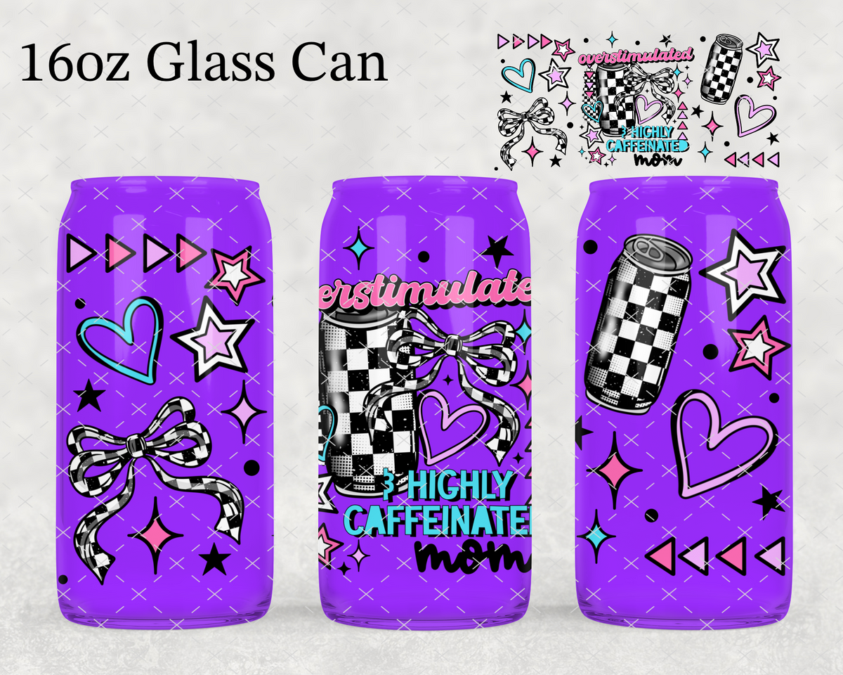 Overstimulated Highly Caffeinated UV Cup Wrap