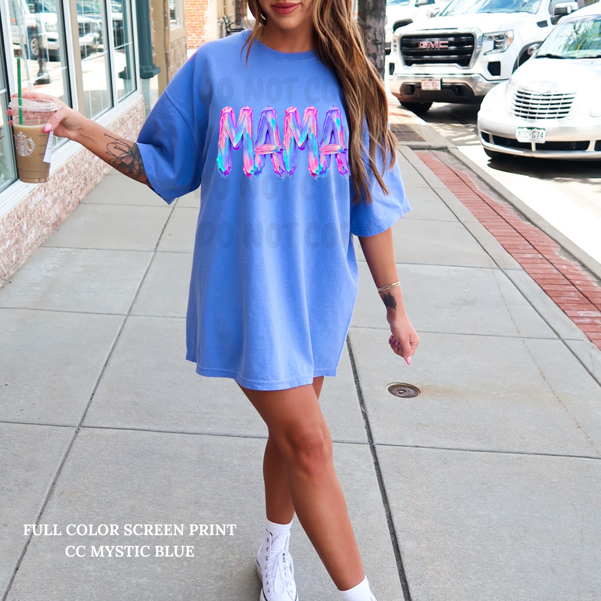 Pastel Faux Painted Mama-Clear Film