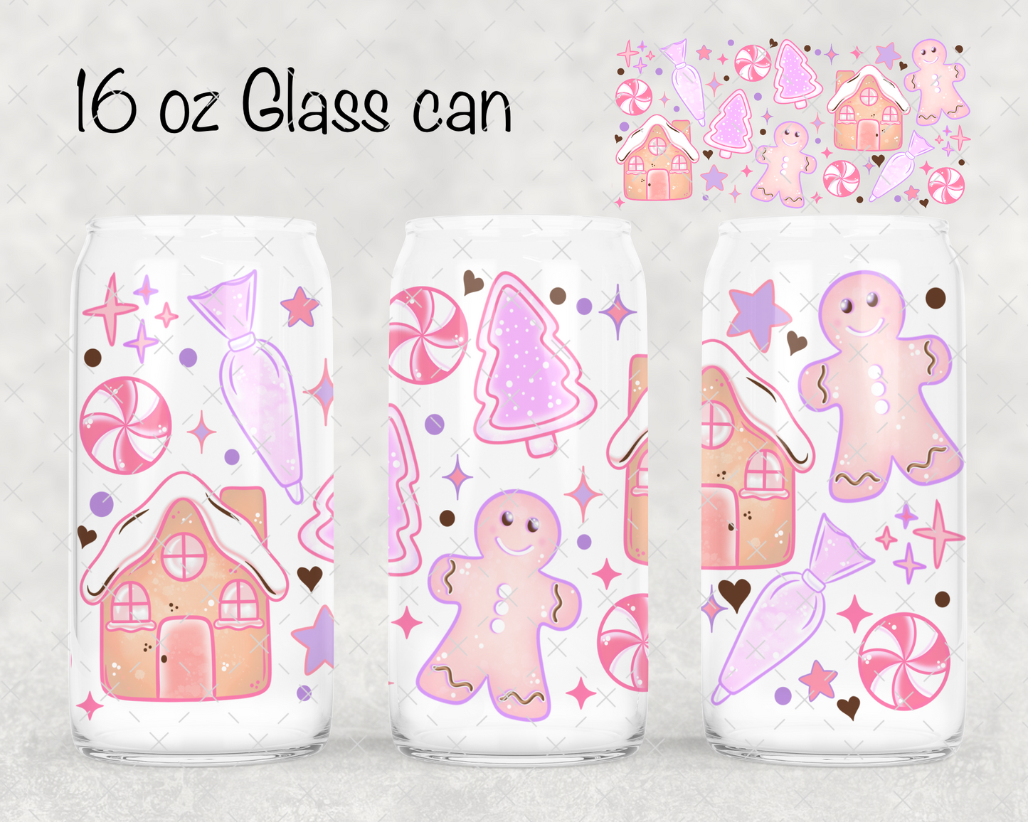 Pastel Gingerbread UV Cup Wrap