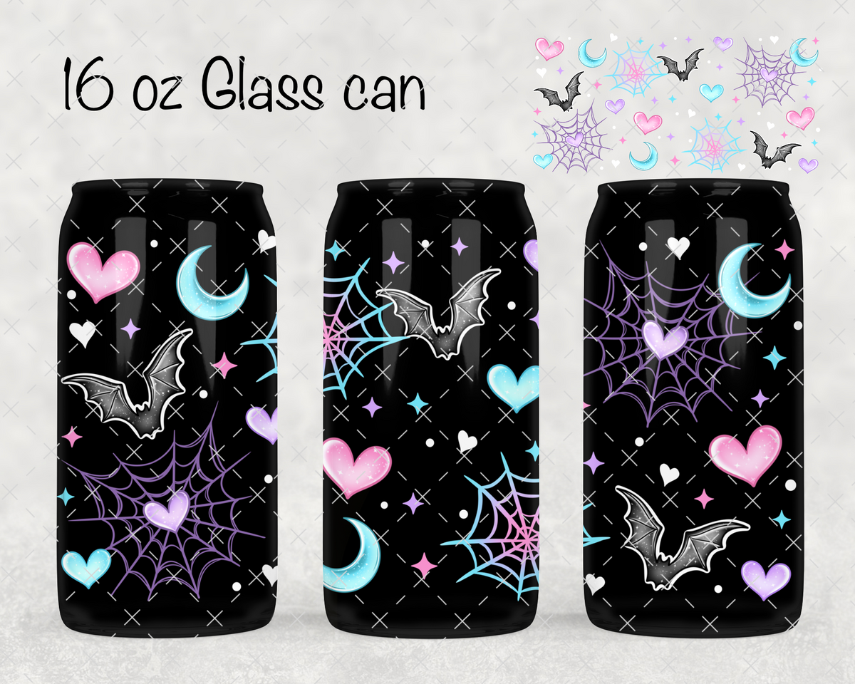 Pastel Bats & Webs UV Cup Wrap