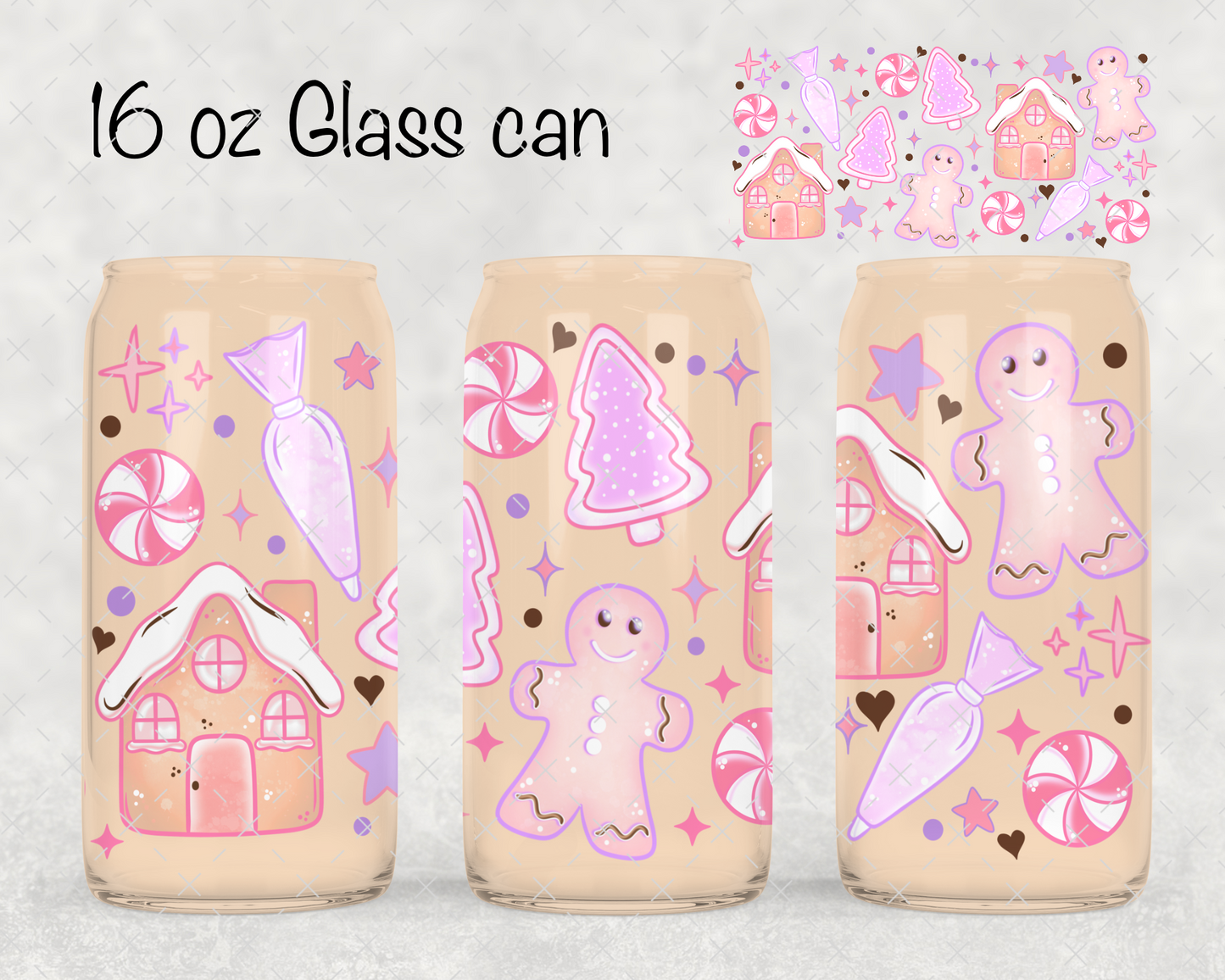 Pastel Gingerbread UV Cup Wrap