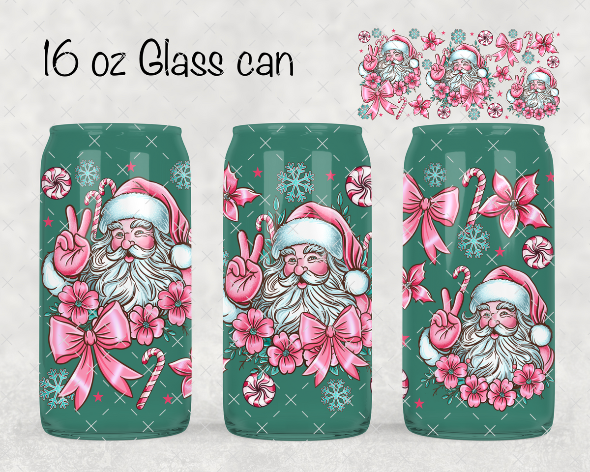 Pink Santa UV Cup Wrap