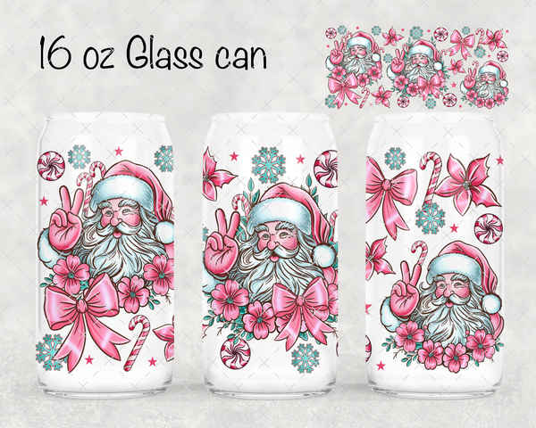 Pink Santa UV Cup Wrap