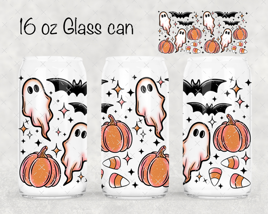 Pink & Orange Ghosties UV Cup Wrap