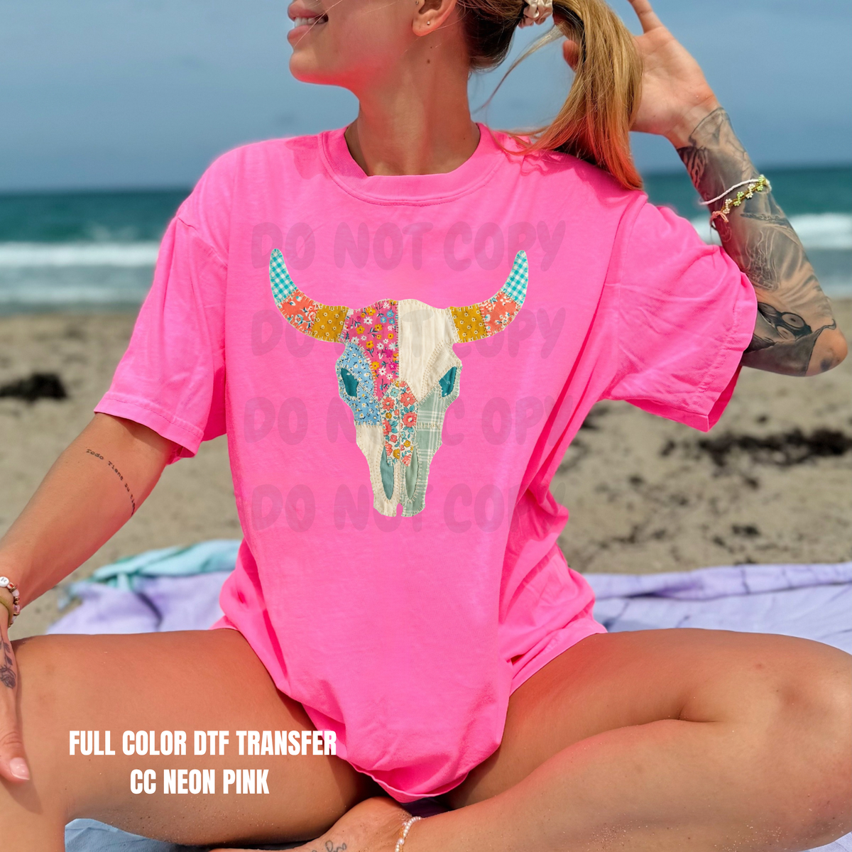 Bull Quilted-DTF TRANSFER