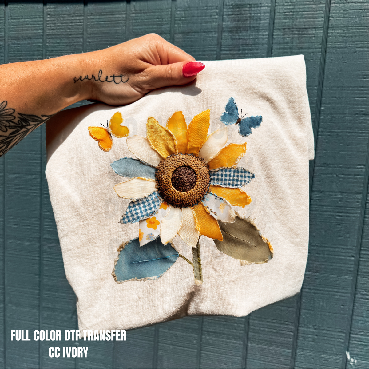 Sunflower Quilted-DTF TRANSFER