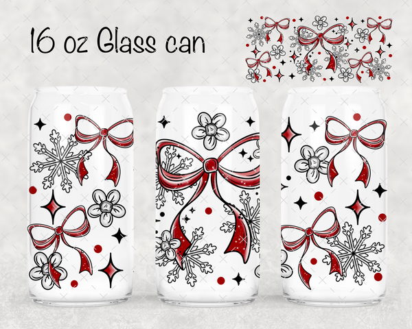 Red Coquette Bows UV Cup Wrap