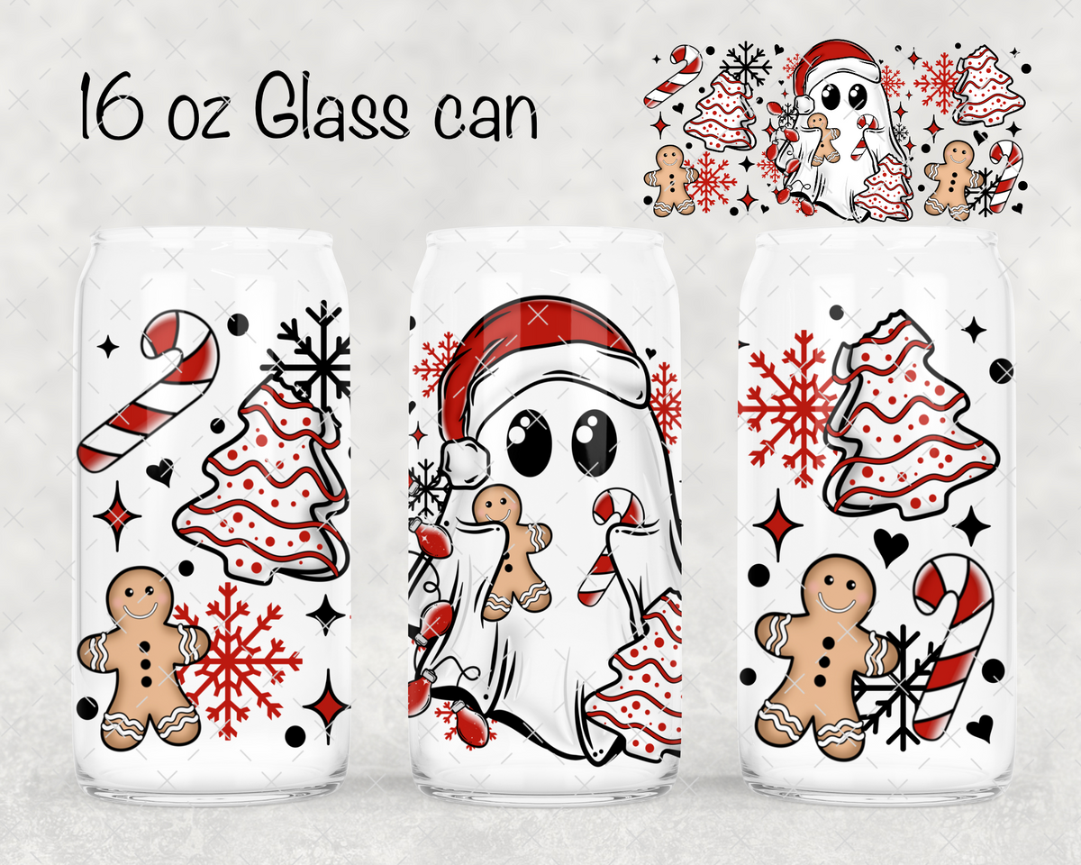 Christmas Cookie Ghostie UV Cup Wrap