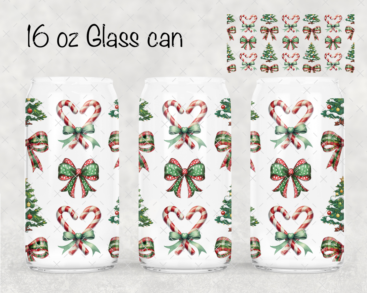 Red & Green Coquette UV Cup Wrap