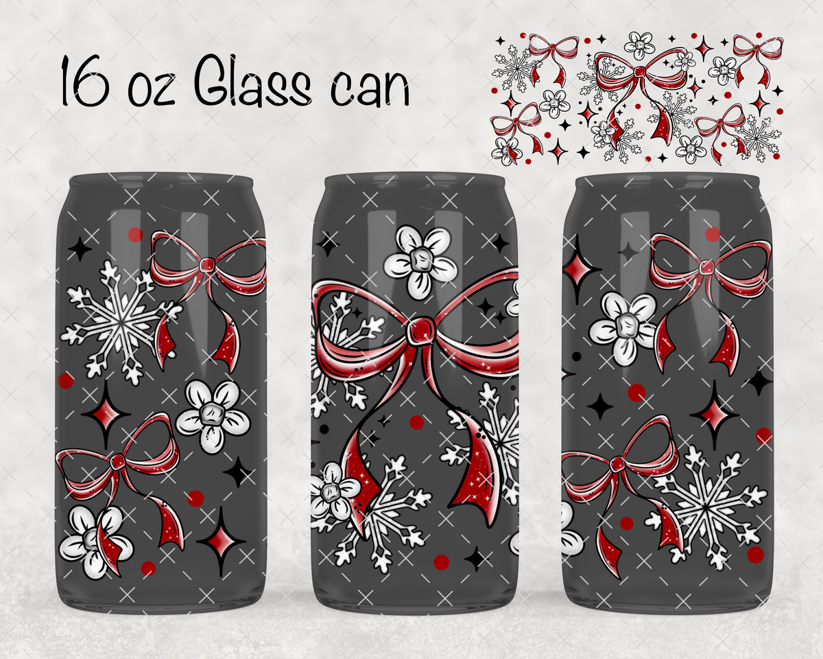 Red Coquette Bows UV Cup Wrap