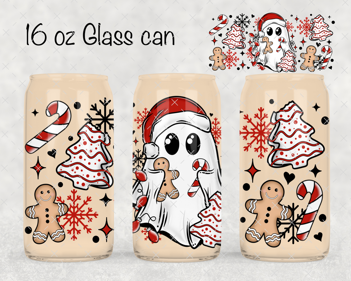 Christmas Cookie Ghostie UV Cup Wrap