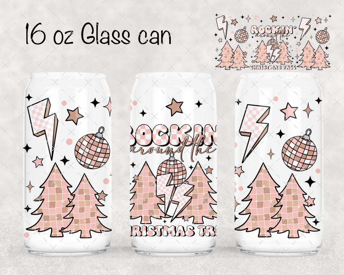 Rockin Around Christmas Tree UV Cup Wrap