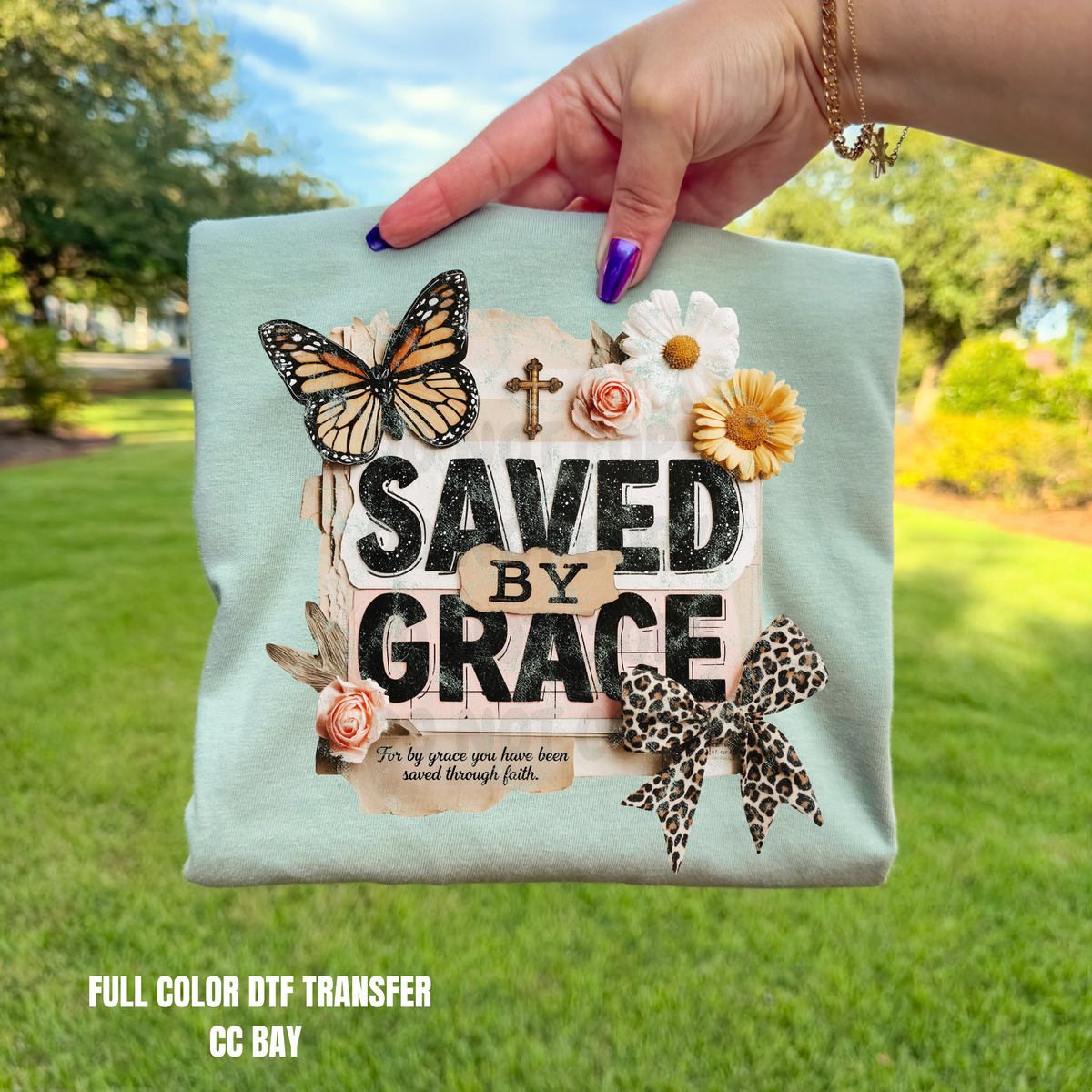 Saved By Grace-DTF TRANSFER